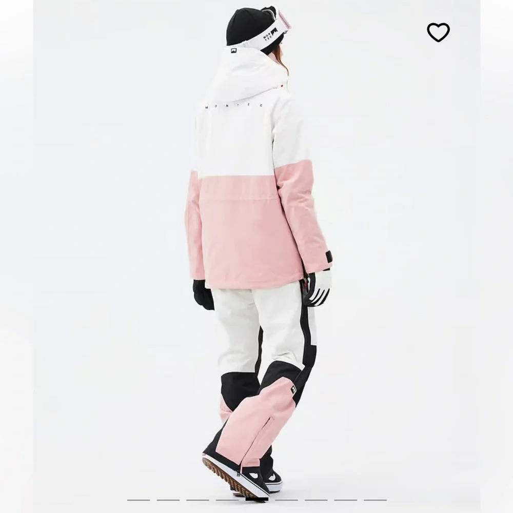MONTEC Dune W Snowboard Jacket Women Old White/Black/Soft Pink - Picture 5 of 10